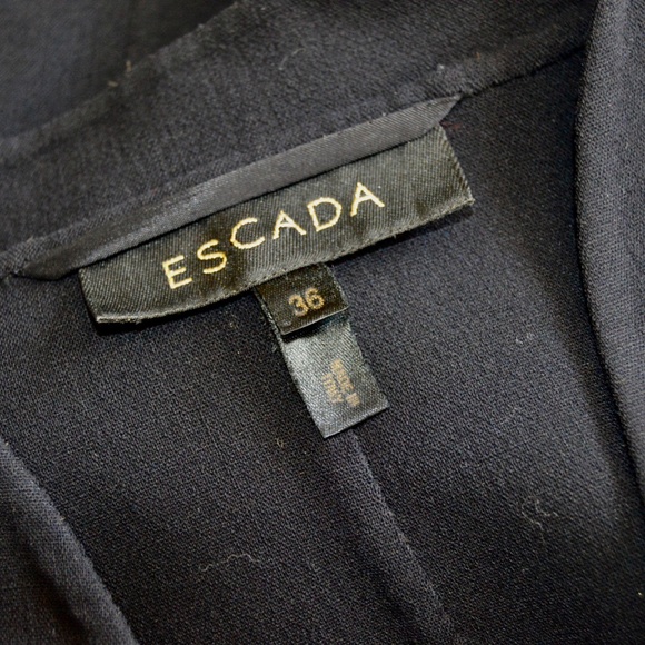 2 piece Escada Black Dress with Matching Coat Made in Italy 🇮🇹 - Picture 14 of 14